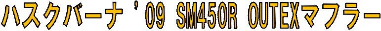 �n�X�N�o�[�i '09 SM450R OUTEX�}�t���[